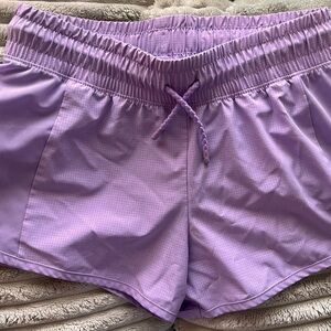 Girls Purple Athletic Shorts